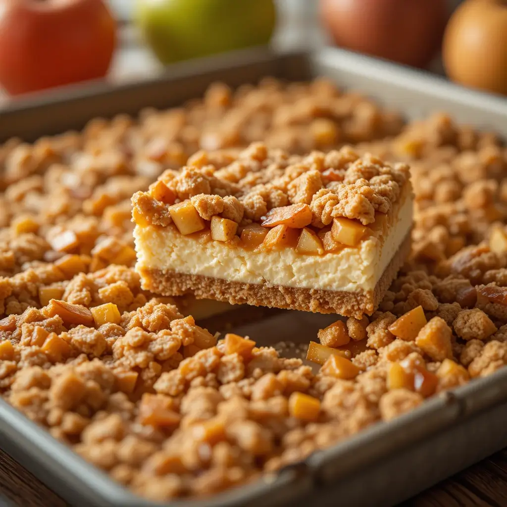 Apple Cheesecake Bars