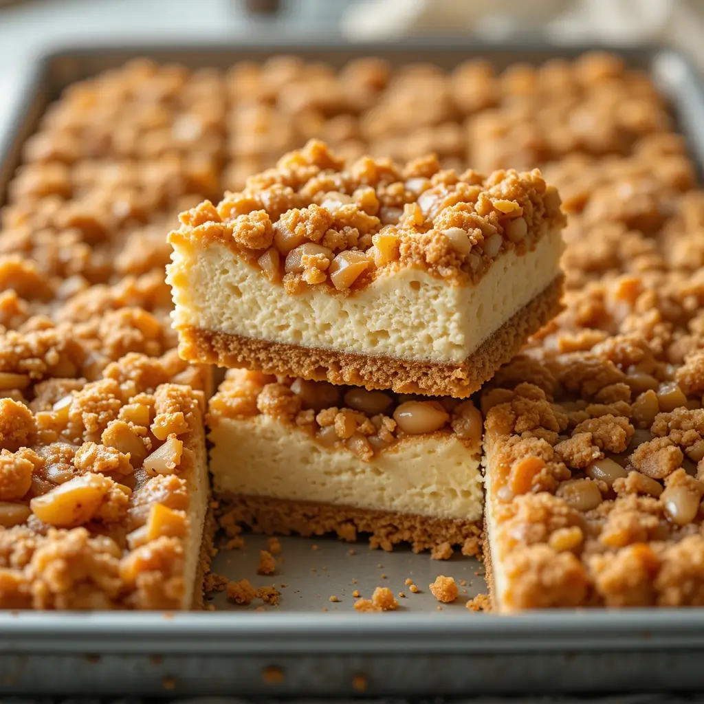 Apple Cheesecake Bars