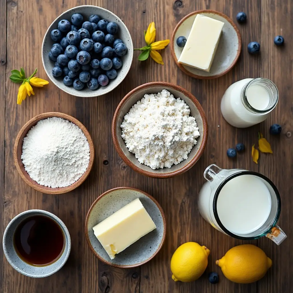 Blueberry Muffins with Sour Cream