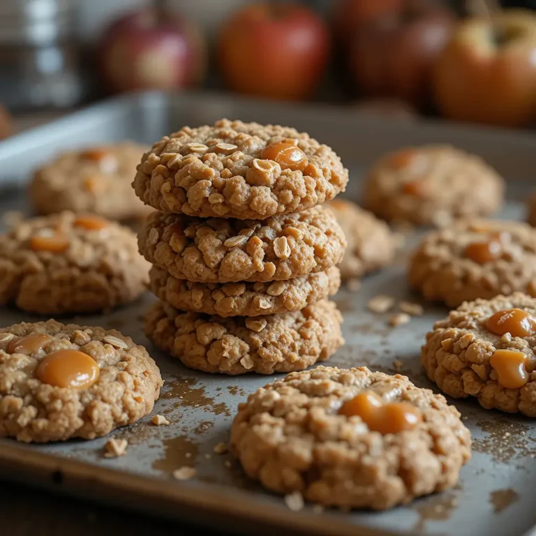 Caramel Apple Oatmeal Cookies