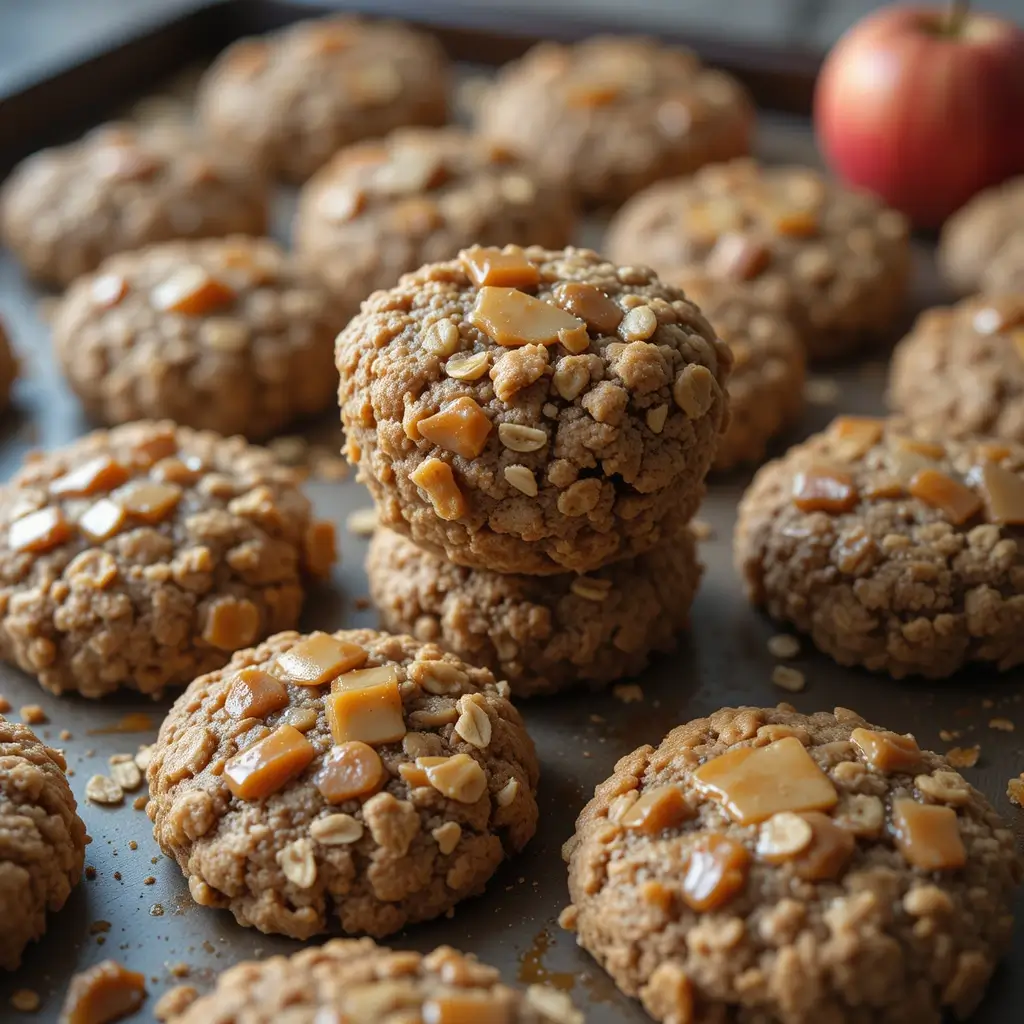 Caramel Apple Oatmeal Cookies