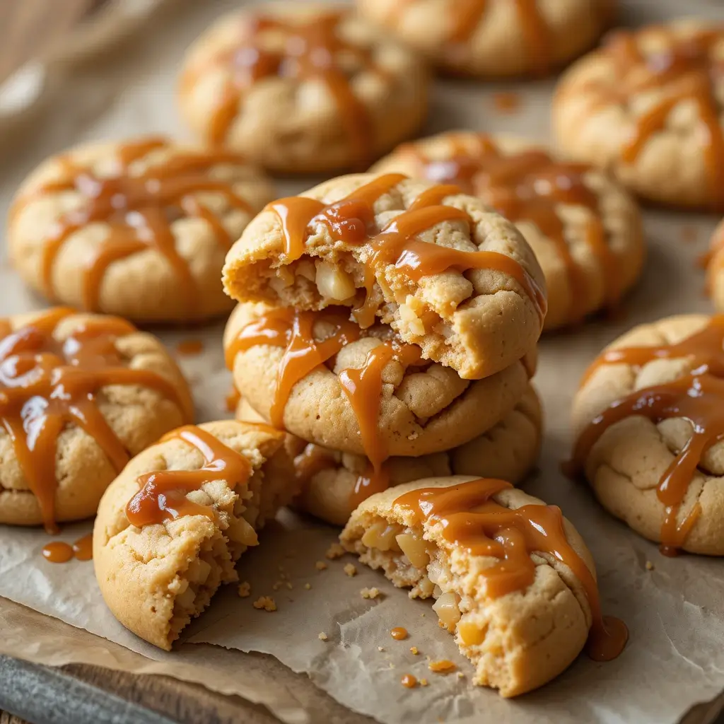 Caramel Apple Pie Cookies