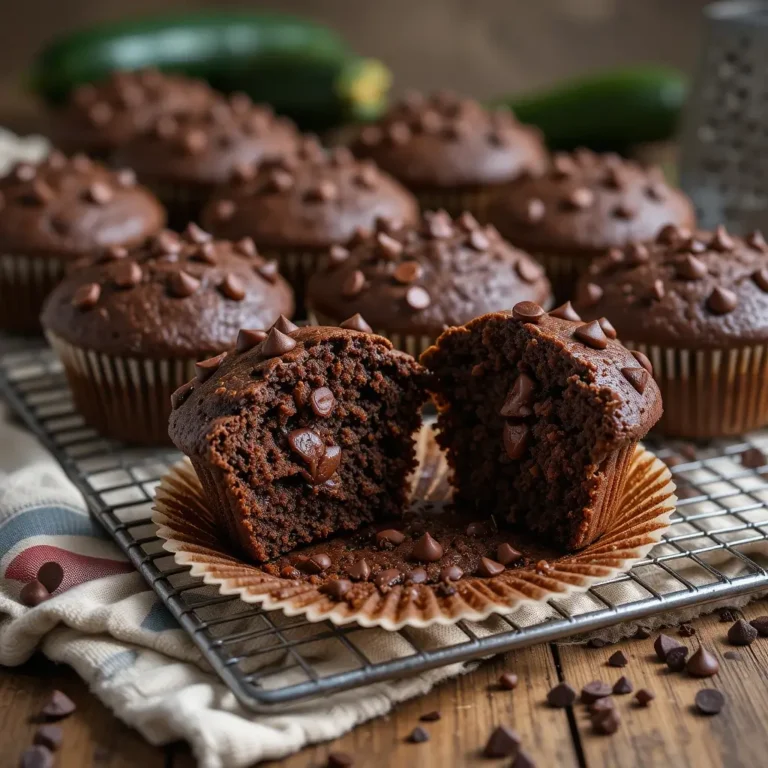 Chocolate Zucchini Muffins