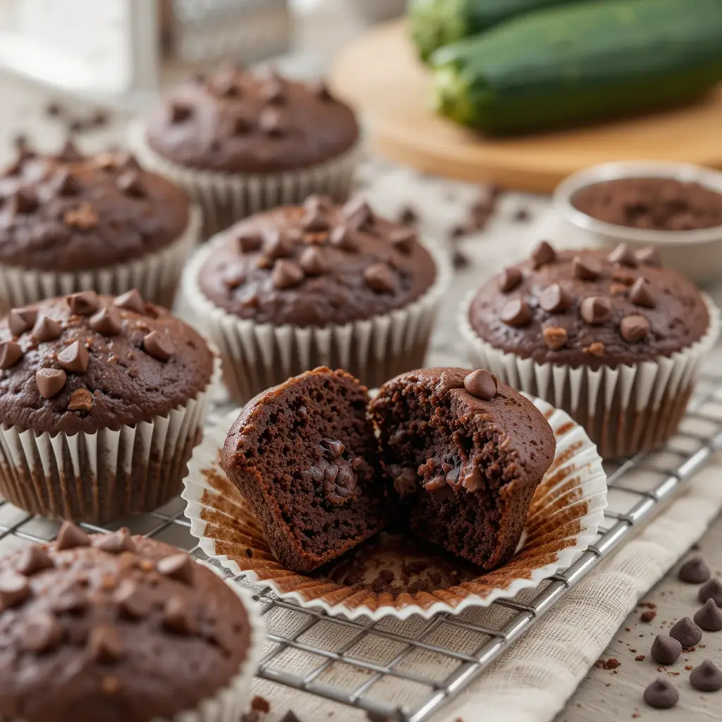 Chocolate Zucchini Muffins