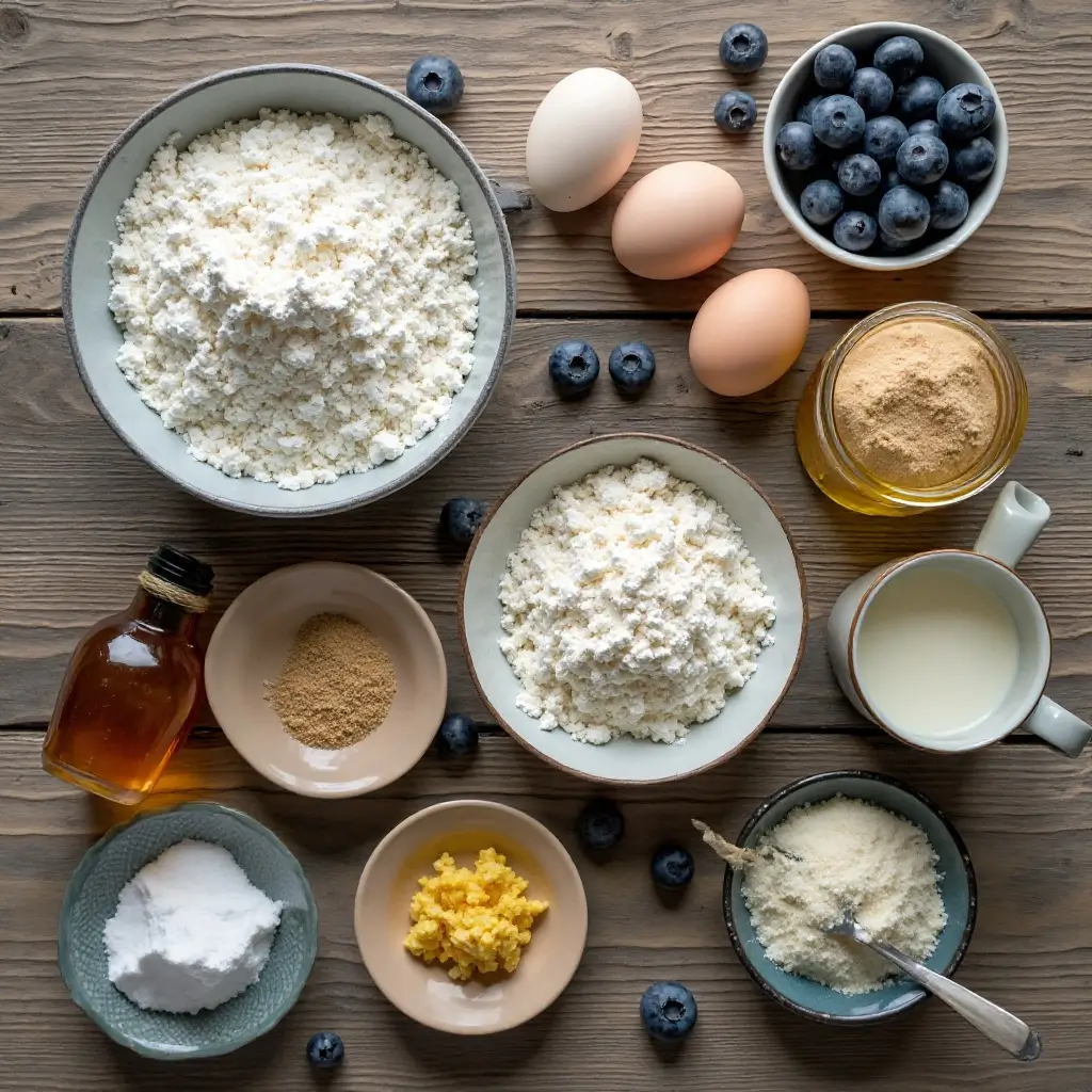 Coconut Flour Blueberry Muffins