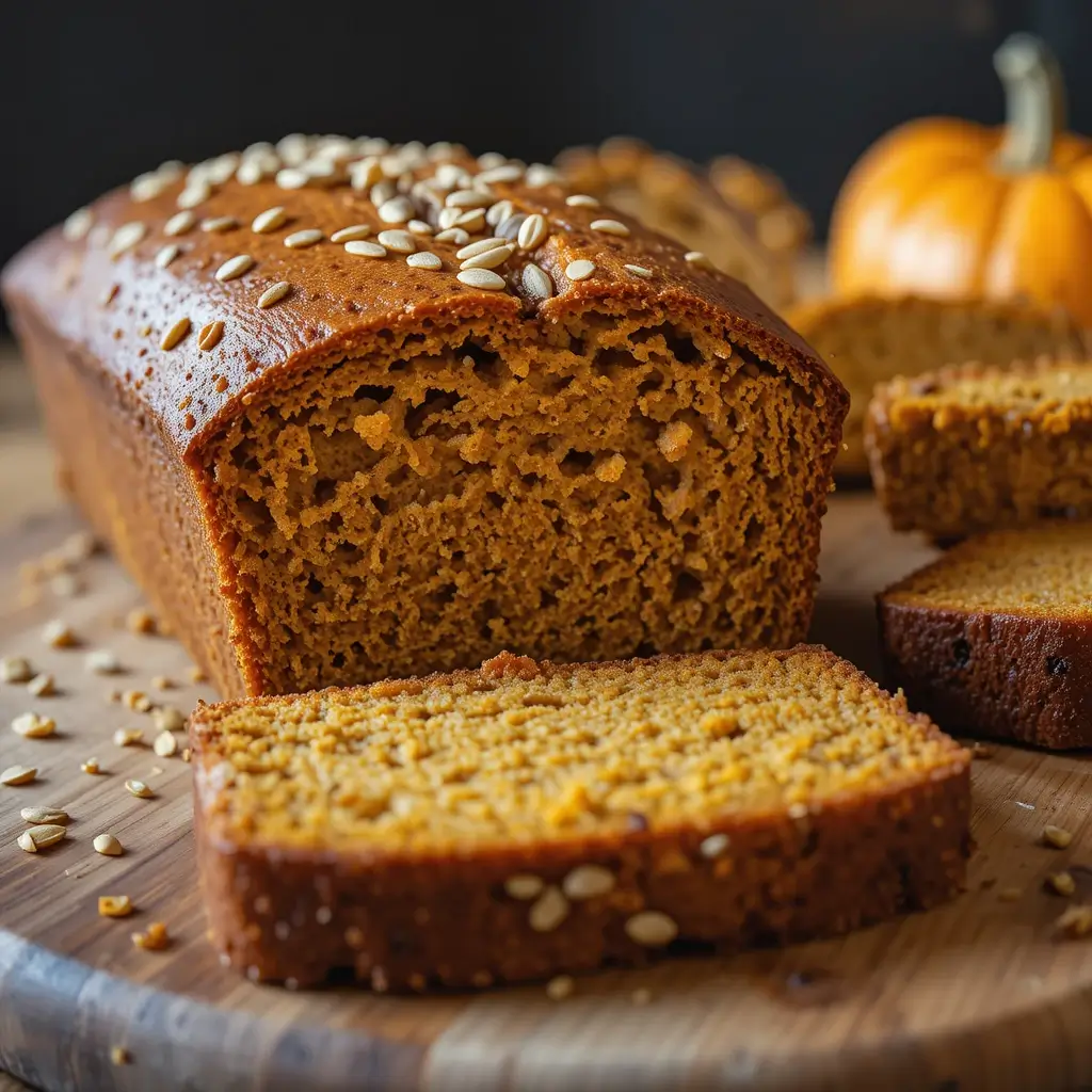 Healthy Pumpkin Bread with Yogurt