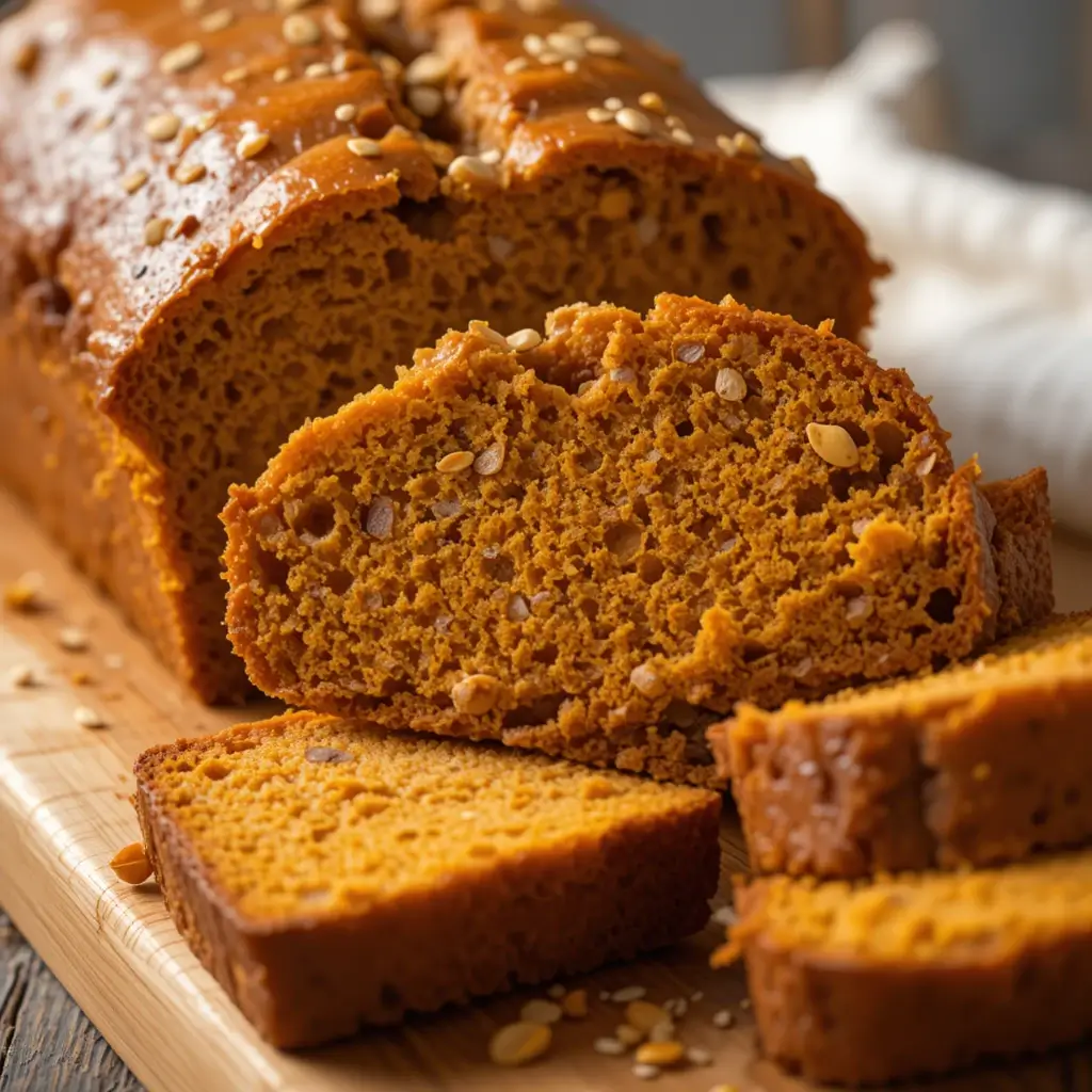 Healthy Pumpkin Bread with Yogurt