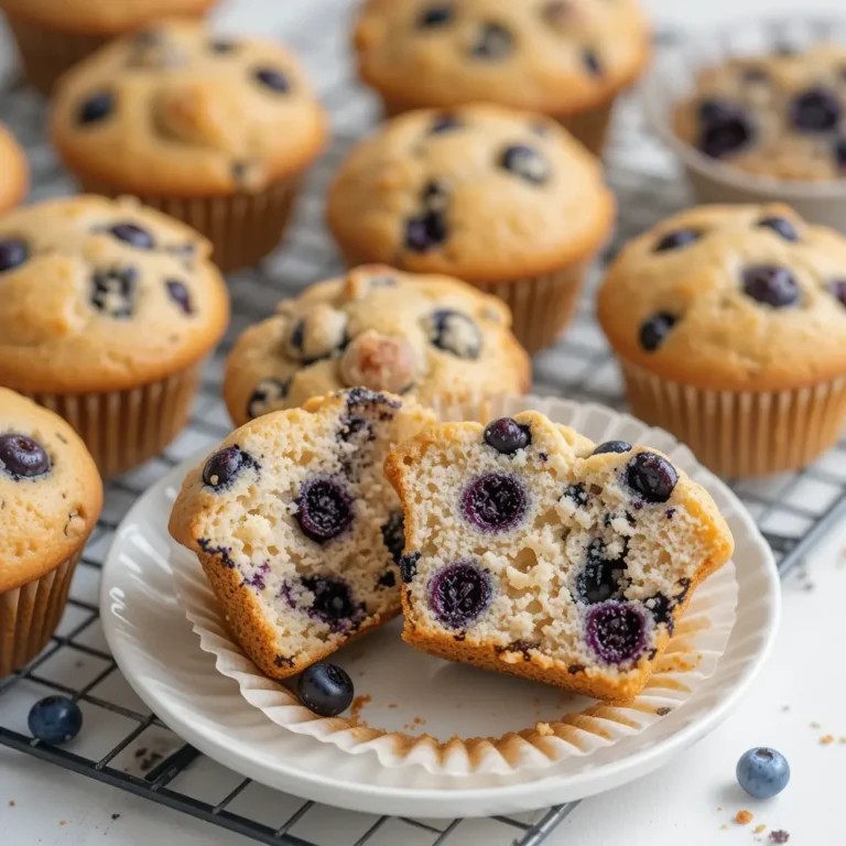 High Protein Blueberry Muffins