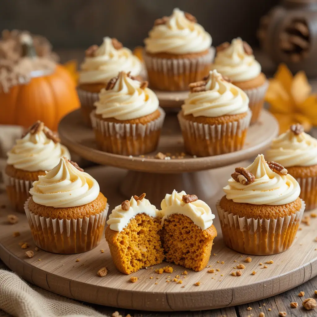 Mini Pumpkin Cupcakes