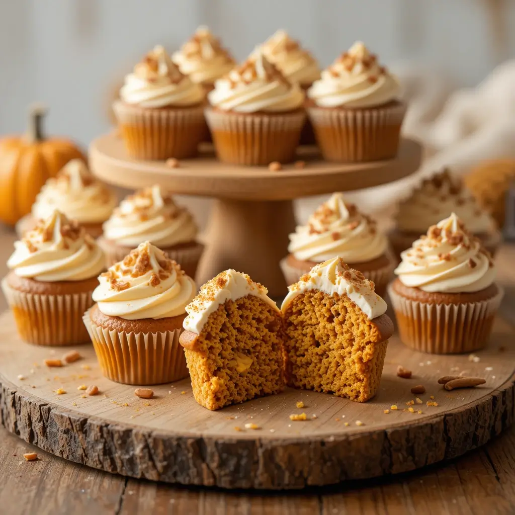Mini Pumpkin Cupcakes