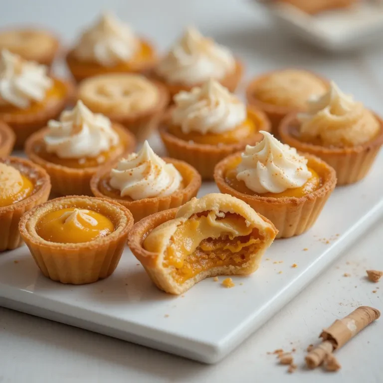 Mini Pumpkin Pie Bites