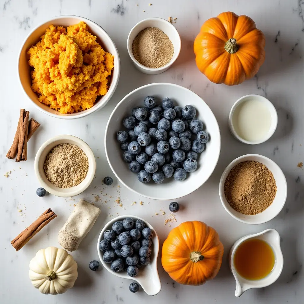 Pumpkin Blueberry Muffins