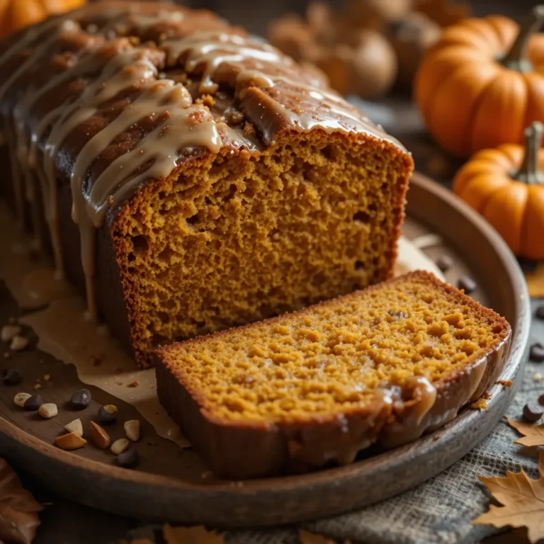 Pumpkin Bread Maple Glaze