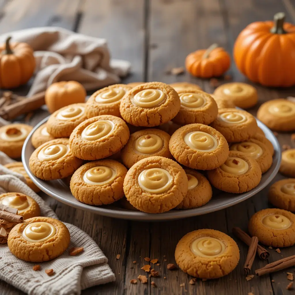 Pumpkin Cheesecake Cookies