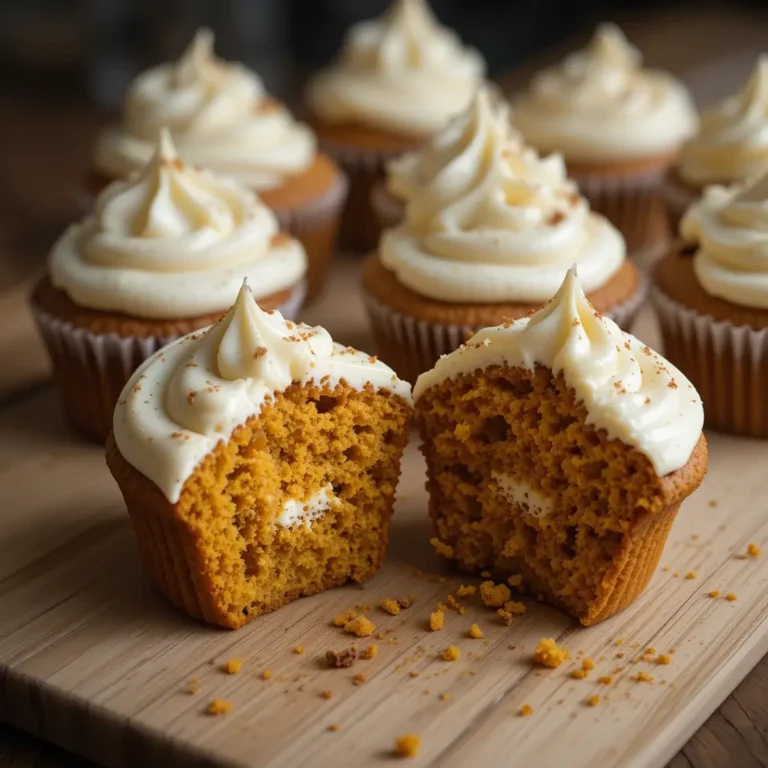 Pumpkin Muffins Cream Cheese Frosting