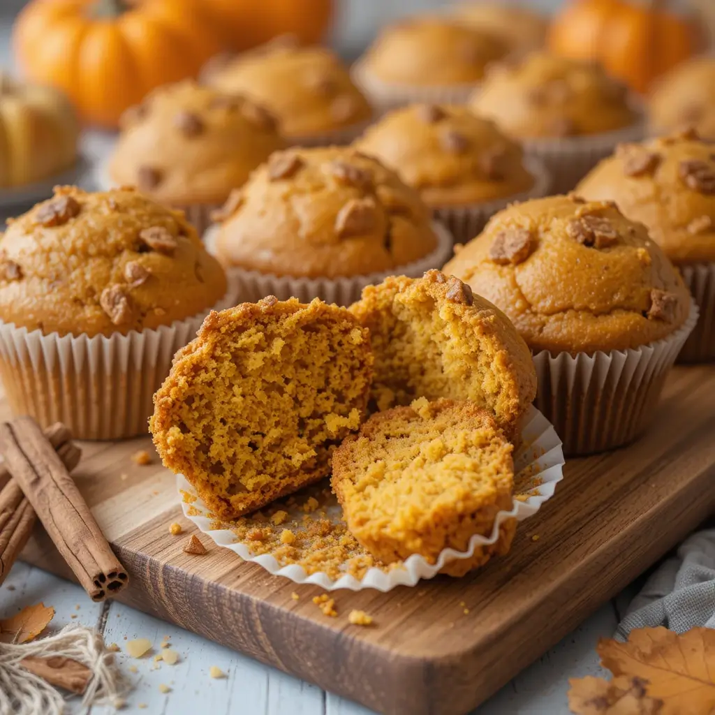 Pumpkin Muffins with Applesauce