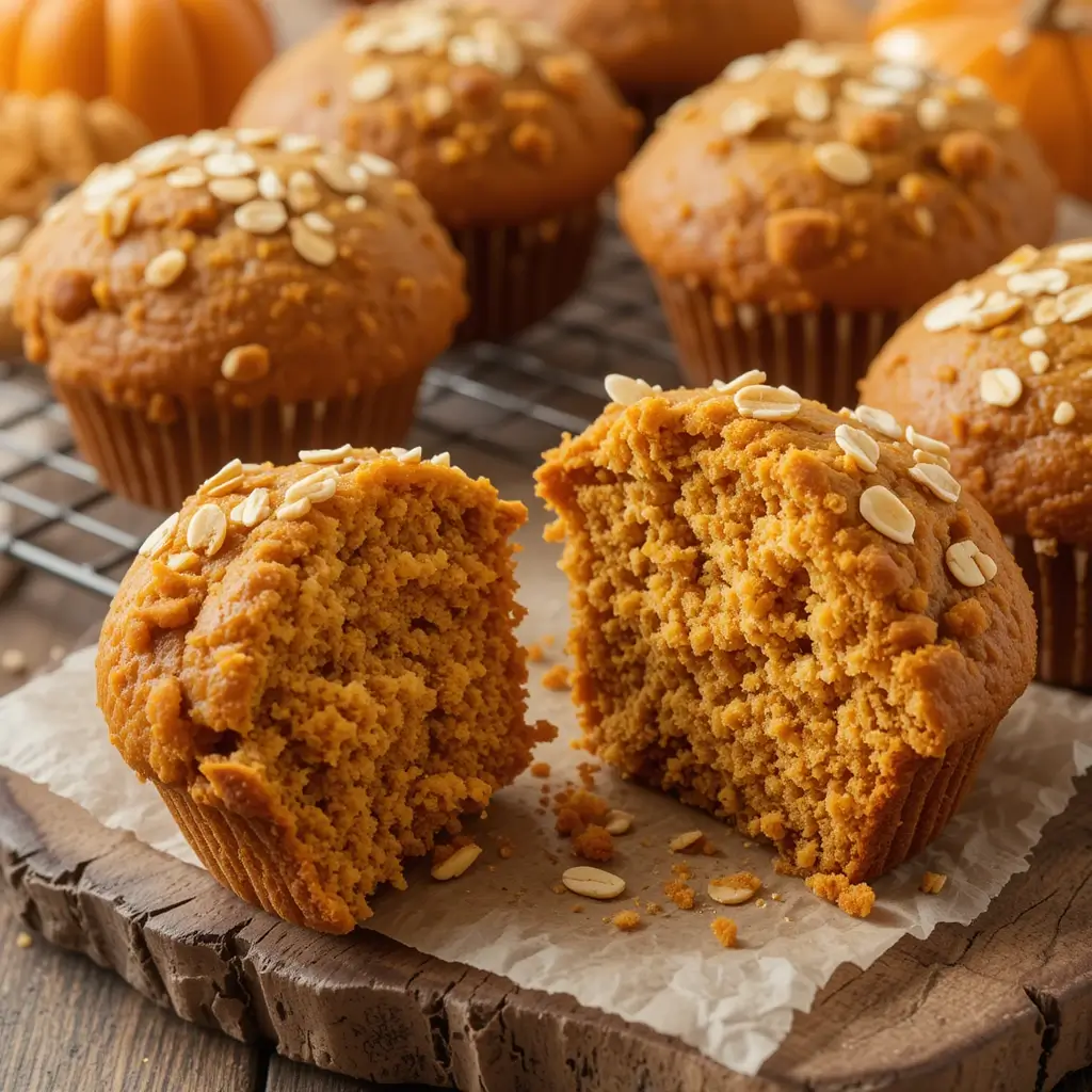 Pumpkin Oatmeal Muffins