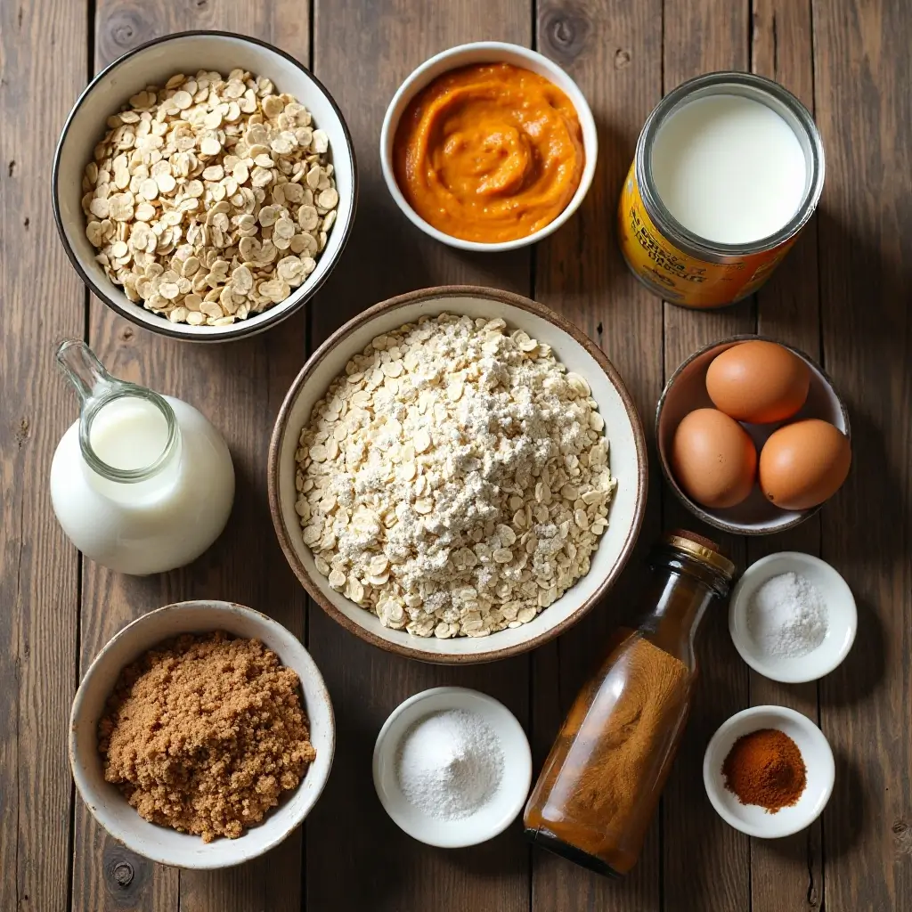 Pumpkin Oatmeal Muffins