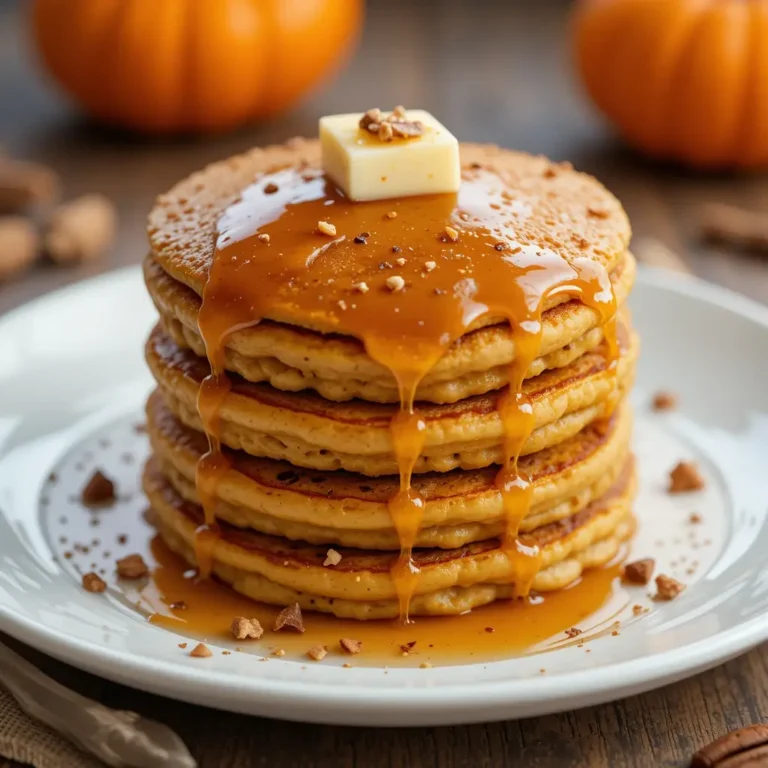 Pumpkin Oatmeal Pancakes