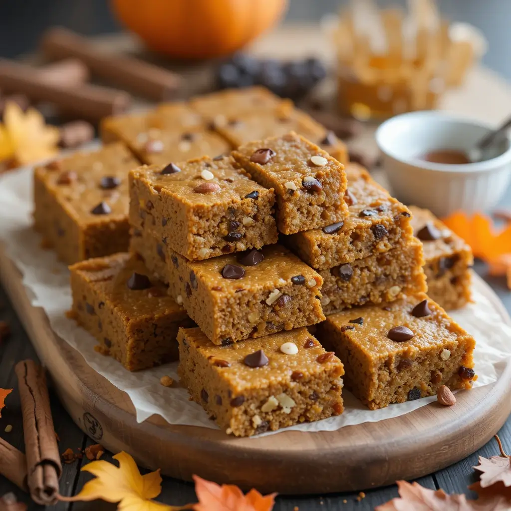 Pumpkin Protein Bars