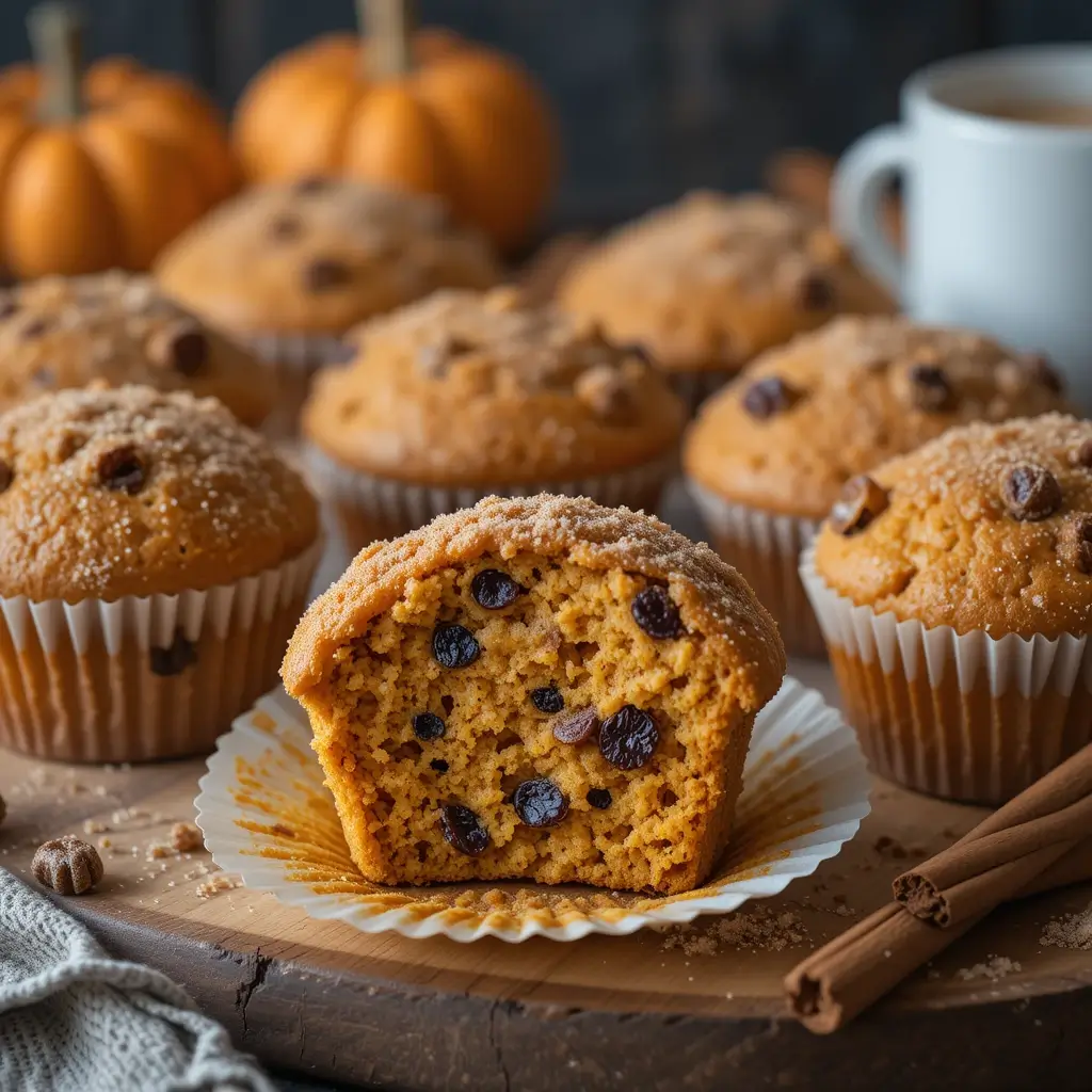 Pumpkin Raisin Muffins