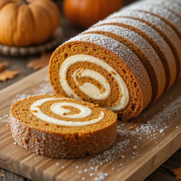 Pumpkin Roll with Cream Cheese