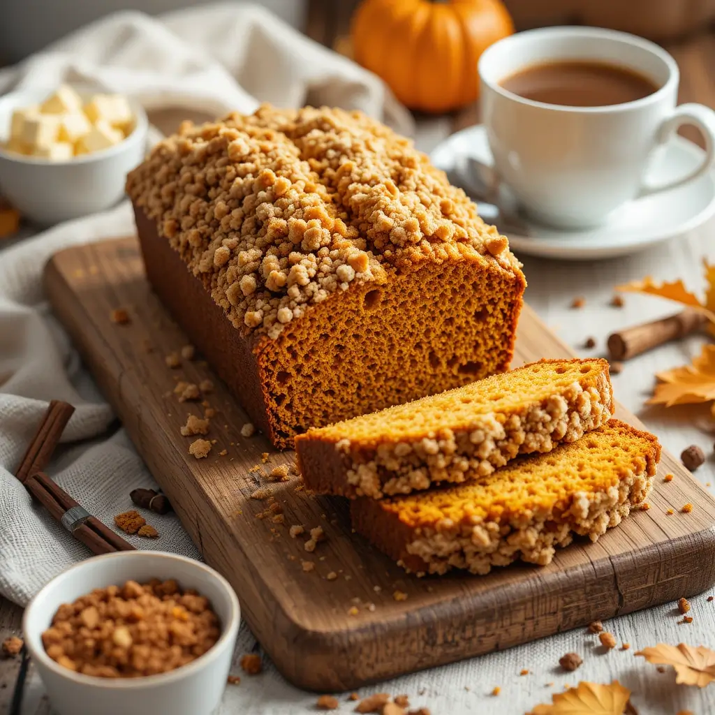 Pumpkin Streusel Bread
