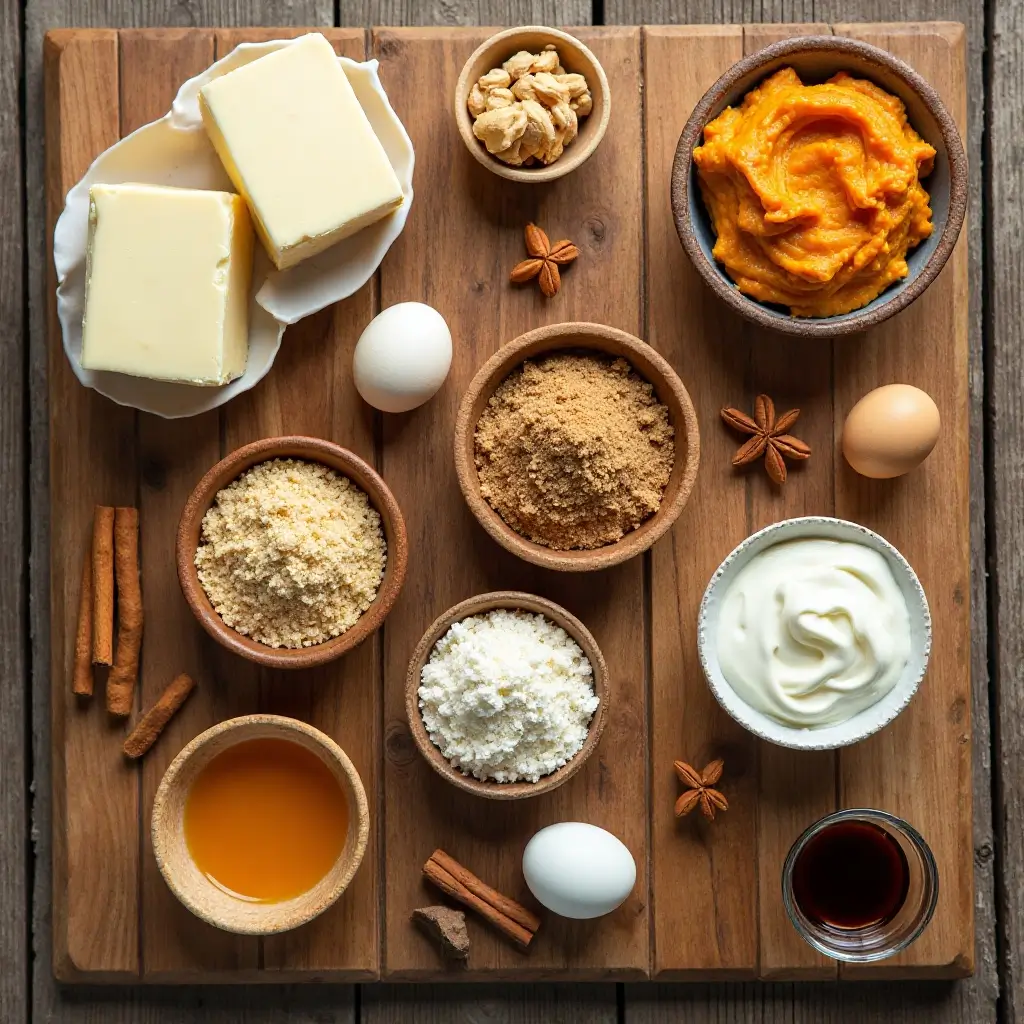 Pumpkin Swirl Cheesecake Bars 