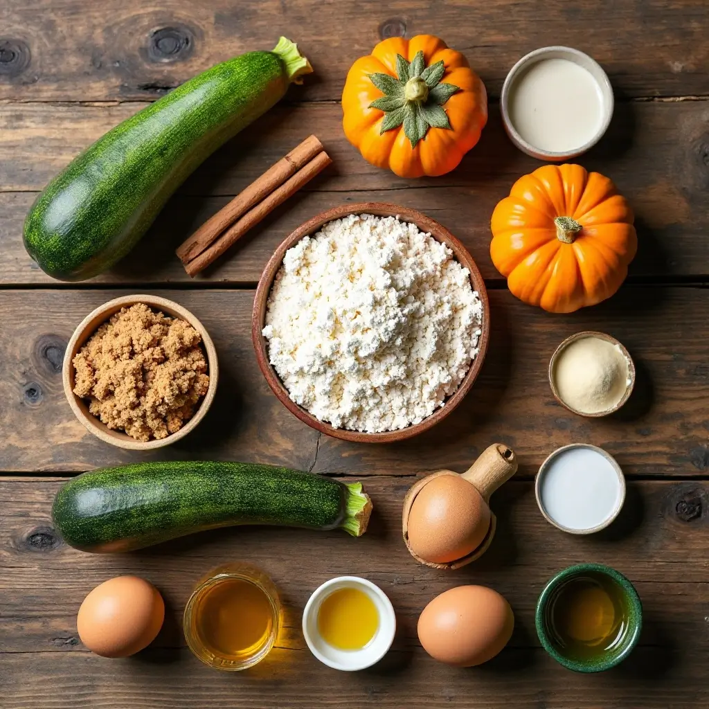 Pumpkin Zucchini Muffins