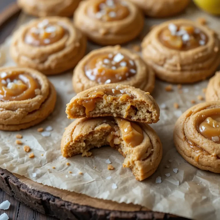 Salted Caramel Apple Cookies