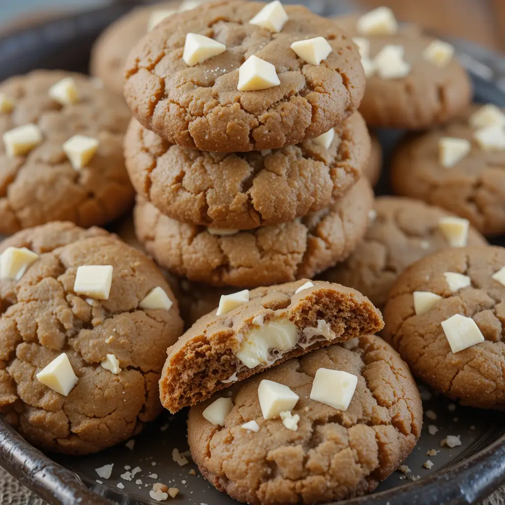 White Chocolate Gingerbread Cookies
