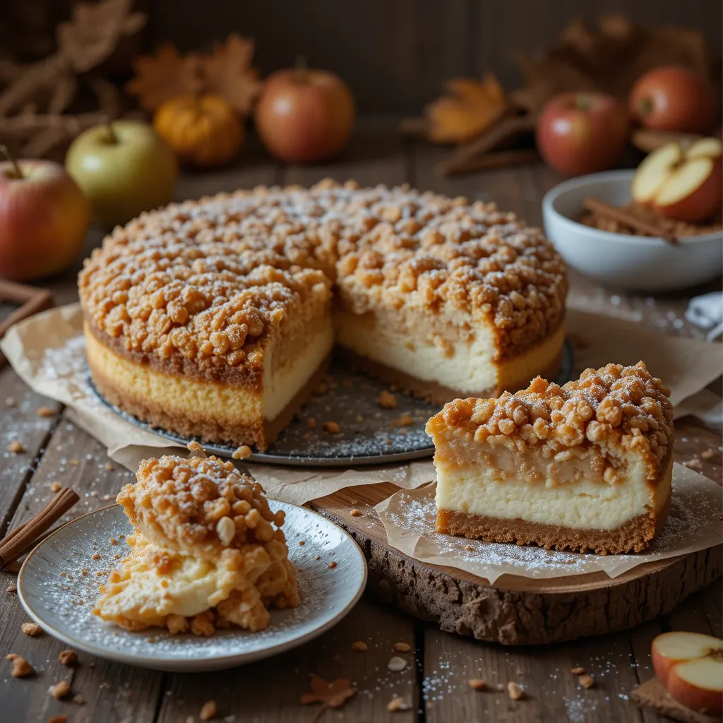 Apple Crisp Cheesecake
