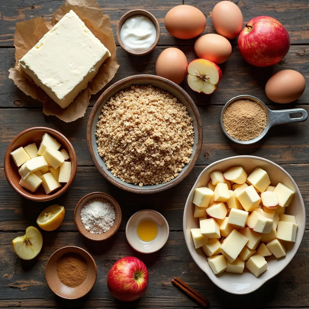 Apple Crisp Cheesecake
