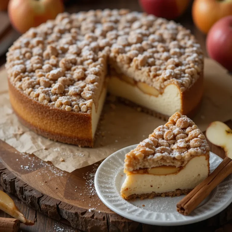 Apple Crisp Cheesecake