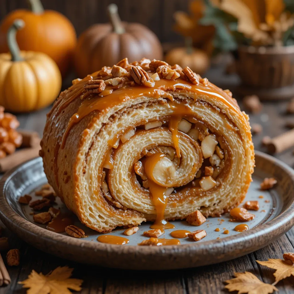 Caramel Apple Cinnamon Rolls