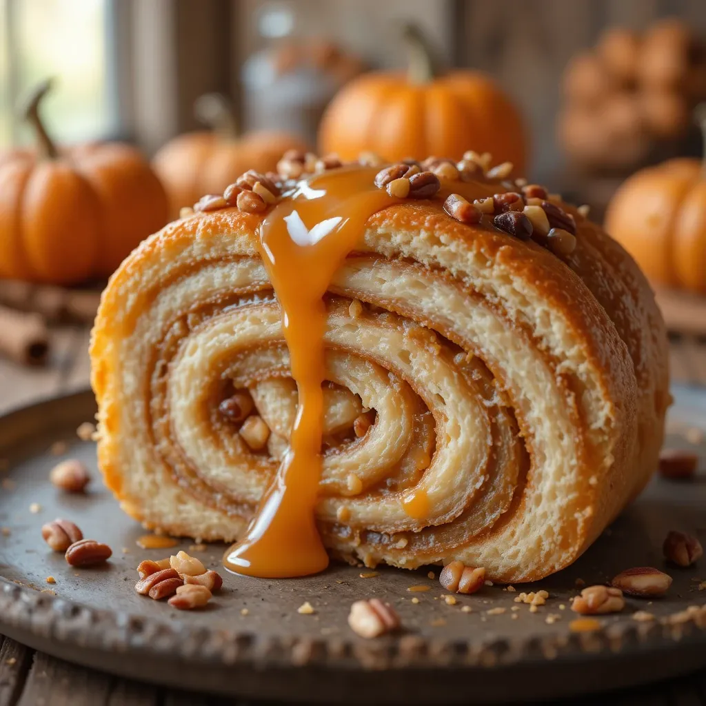 Caramel Apple Cinnamon Rolls