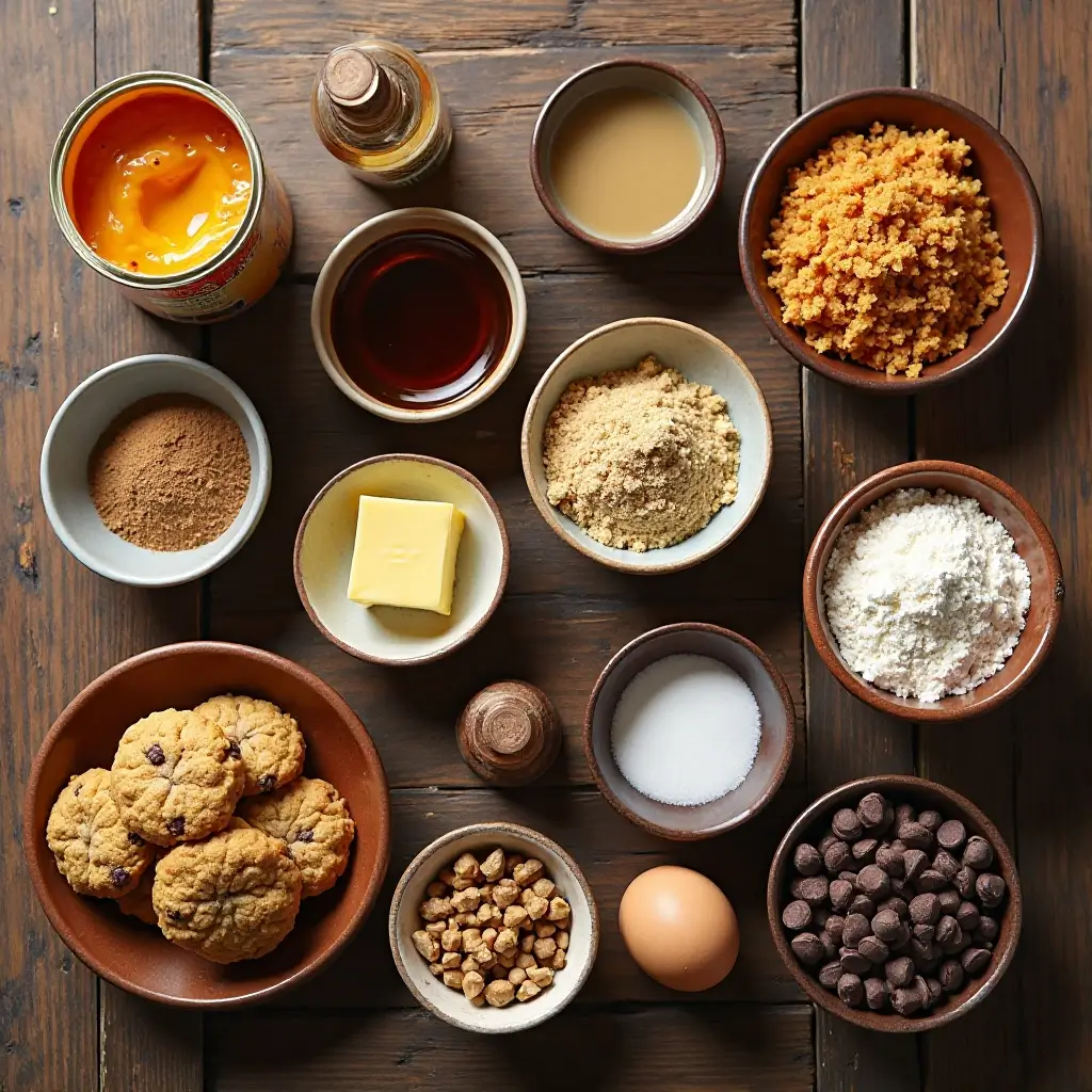 Chocolate Chip and Pumpkin Cookies