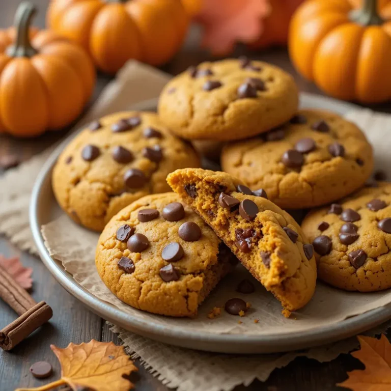 Chocolate Chip and Pumpkin Cookies