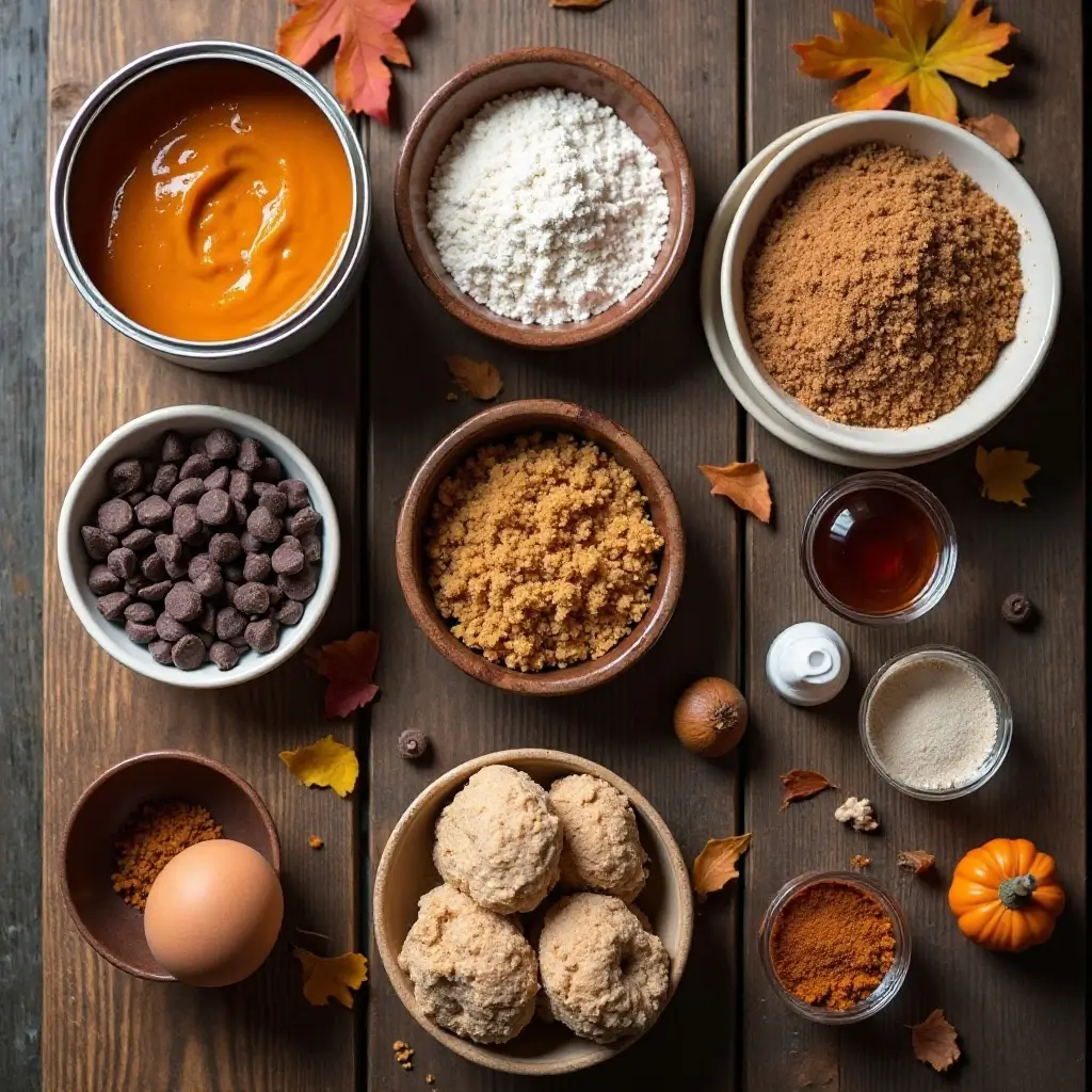 Chocolate Pumpkin Cookies