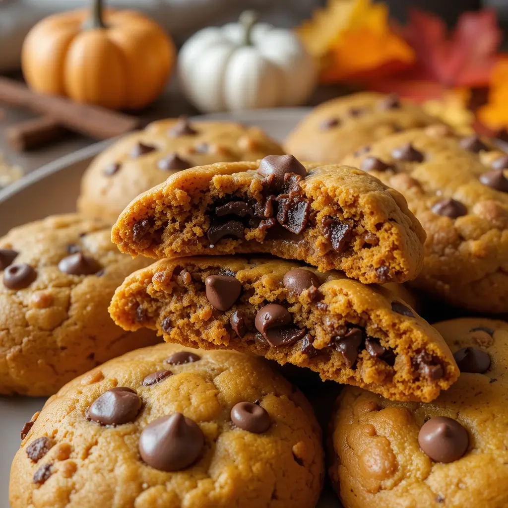 Chocolate Pumpkin Cookies
