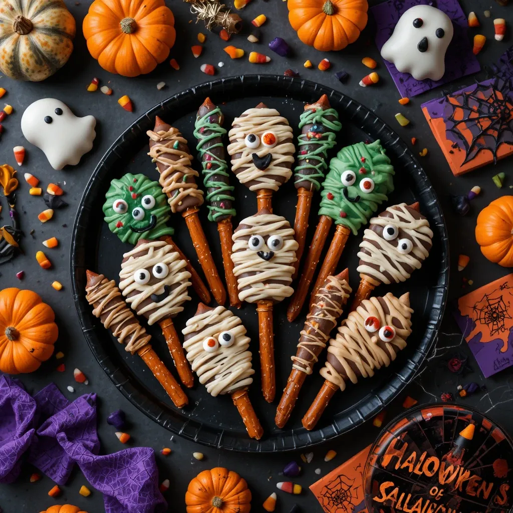 Halloween Treats Pretzels