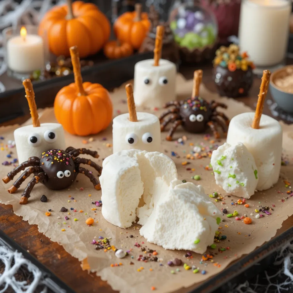 Halloween Treats with Marshmallows
