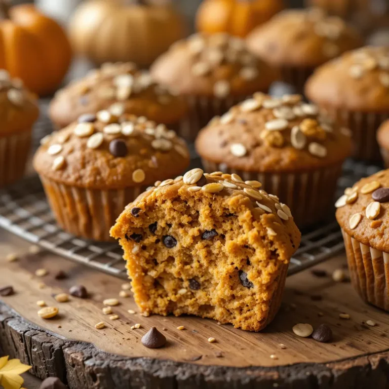 Pumpkin Banana Oat Muffins