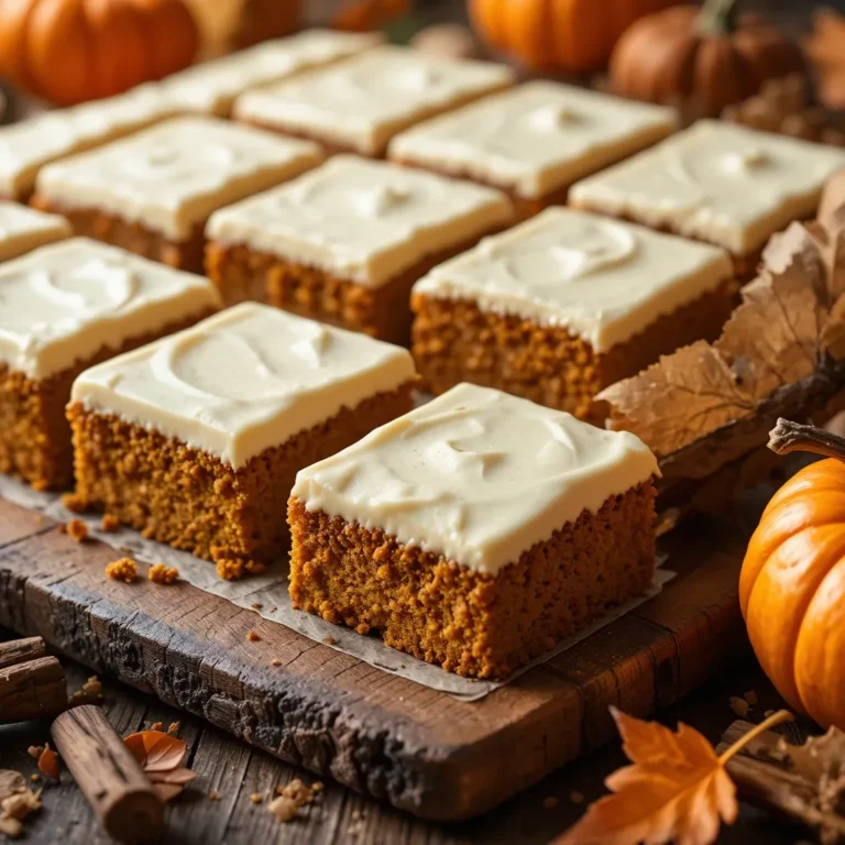 Pumpkin Bars Cake with Cream Cheese Frosting