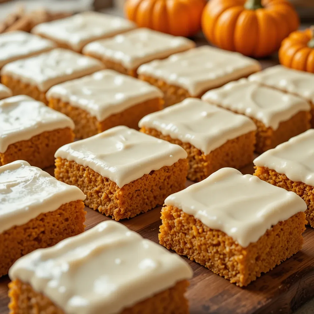 Pumpkin Bars with Cream Cheese Icing