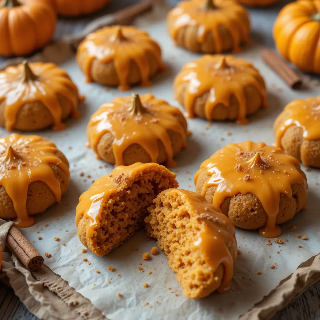 Pumpkin Cookies Glaze