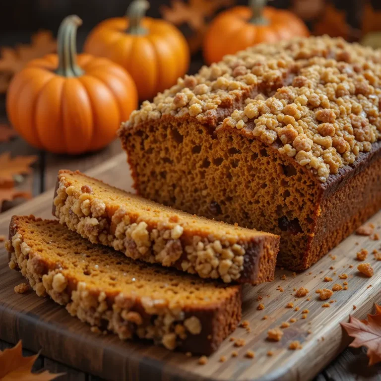 Pumpkin Loaf with Streusel Topping