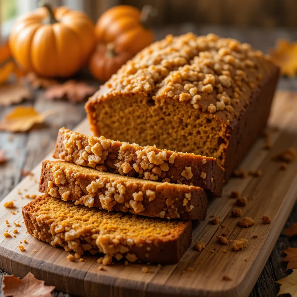 Pumpkin Loaf with Streusel Topping