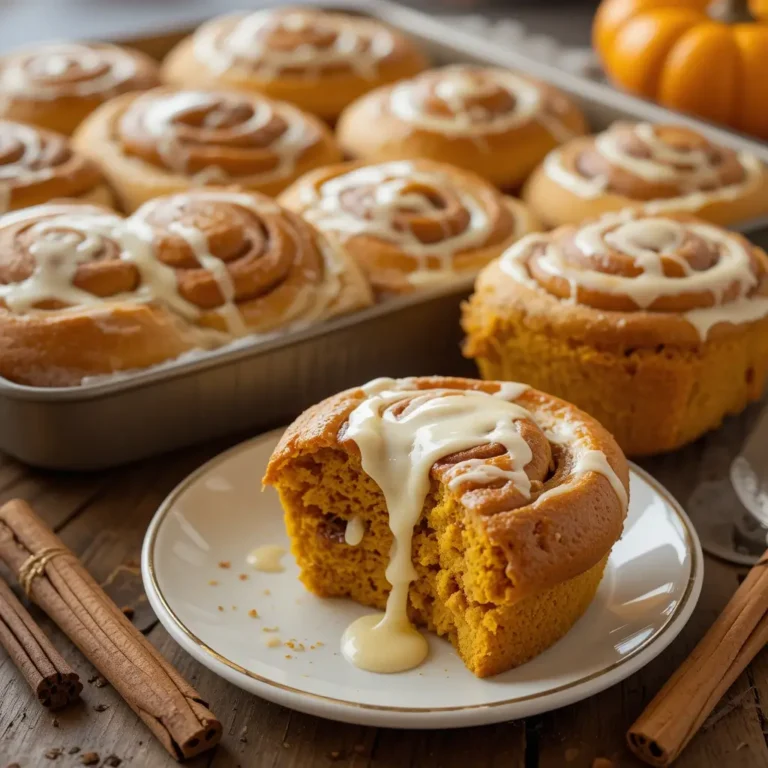 Pumpkin Spice Cinnamon Rolls