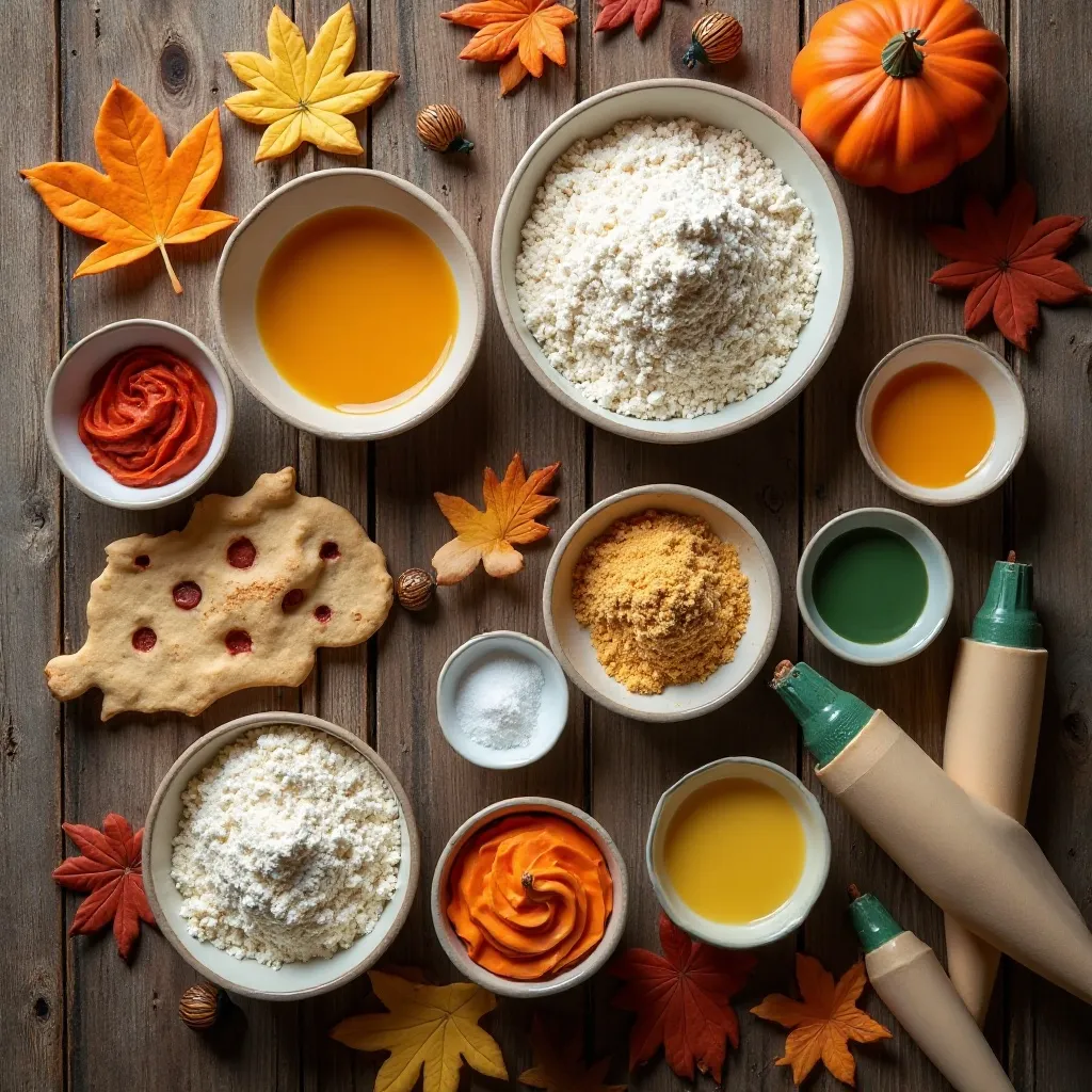 Buttercream Decorated Cookies Thanksgiving